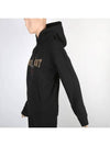 Women's University of Logo Graphic Hooded Top Black - SAINT LAURENT - BALAAN.