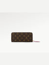 Monogram Clemence Long Wallet Brown Fuchsia - LOUIS VUITTON - BALAAN 6