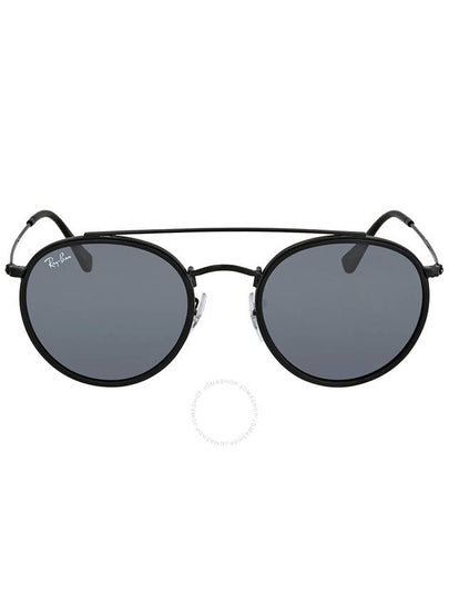 Eyewear Round Double Bridge Sunglasses Black - RAY-BAN - BALAAN 2