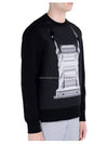 Decalcomani Statue of Liberty Neoprene Sweatshirt BJS09E - NEIL BARRETT - BALAAN 2