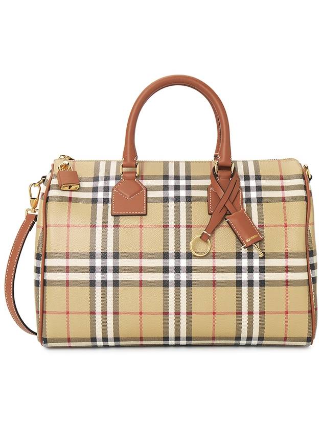 Check Pattern Bowling Bag Beige - BURBERRY - BALAAN 2