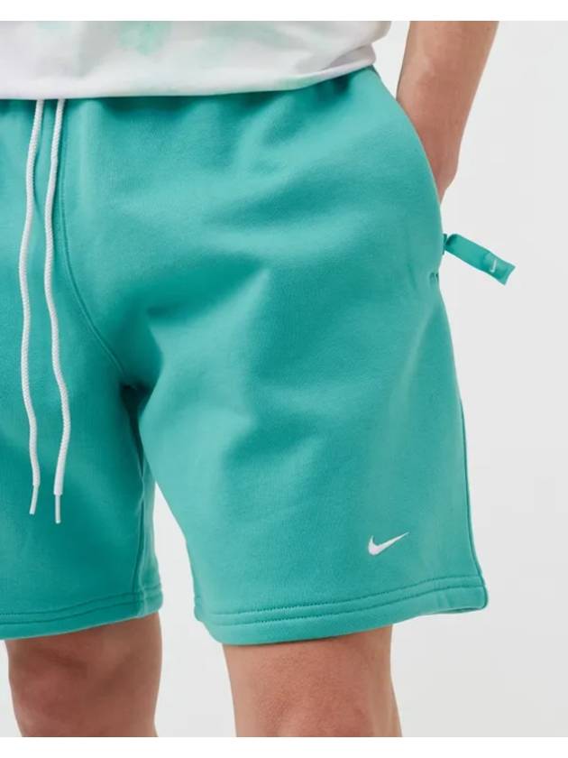 NRG Solo Swoosh Fleece Shorts Washed Teal - NIKE - BALAAN 3