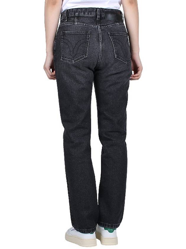 Denim Straight Jeans Black - AMI - BALAAN 5