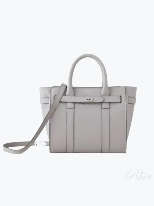 Bayswater Zipped Mini Tote Bag Grey - MULBERRY - BALAAN 2