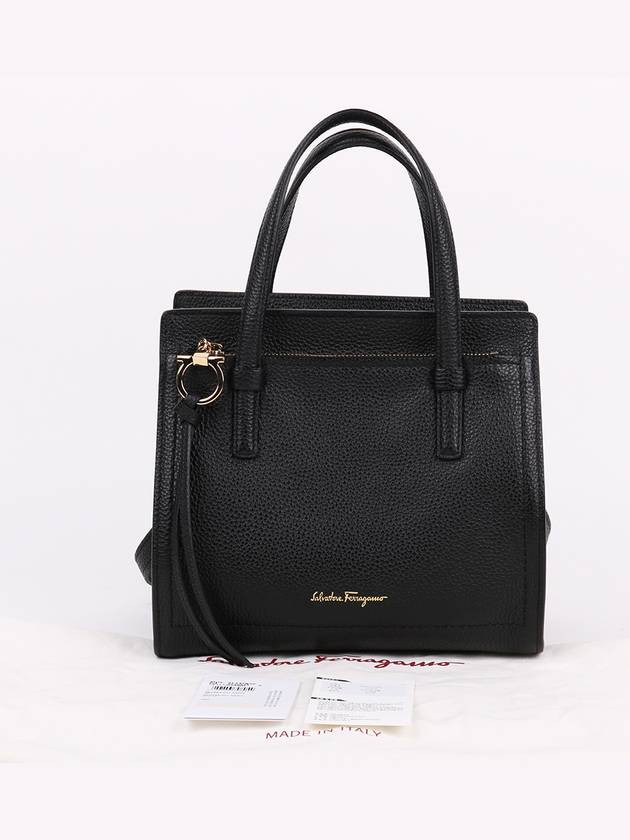 Ferragamo black gold plated Amy small shoulder bag - SALVATORE FERRAGAMO - BALAAN 10