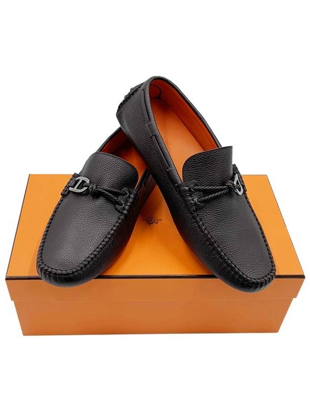 Men s Moccasins Alexandre Marron Eben Driving Shoes H241838ZHME R - HERMES - BALAAN 1