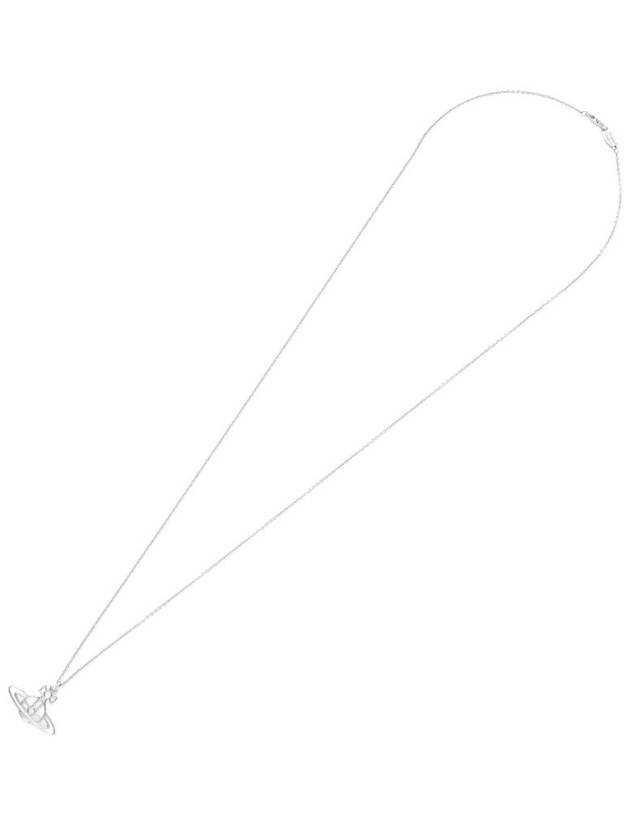 Thin Lines Flat ORB Necklace Silver - VIVIENNE WESTWOOD - BALAAN 3