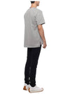 Men's Side Slit Relaxed Short Sleeve T-Shirt Light Grey - THOM BROWNE - BALAAN 7