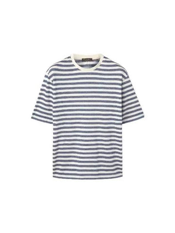 Loro Piana Men s T Shirt Sweatshirt KUROSHIO Striped FAN8051 F5WB - LORO PIANA - BALAAN 1