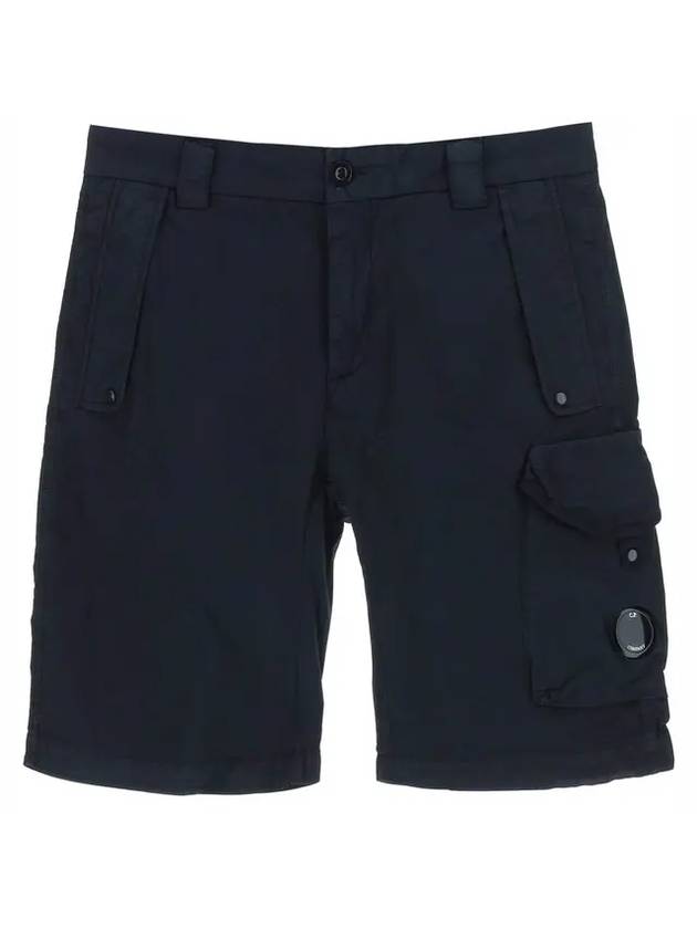 Lens Wappen Twill Stretch Cargo Shorts Navy - CP COMPANY - BALAAN 1