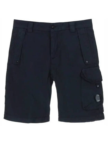 Lens Wappen Twill Stretch Cargo Shorts Navy - CP COMPANY - BALAAN 1