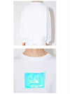 Metallic Face Patch Overfit Sweatshirt White - ACNE STUDIOS - BALAAN 6