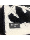 Big CC logo double sided reversible muffler fall winter black white unisex - CHANEL - BALAAN 9