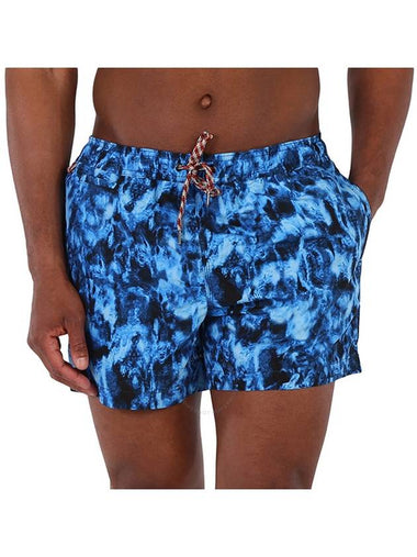 Burberry Men's Midnight Navy Greenford Ripple Print Swim Shorts Size X Small - BURBERRY - BALAAN 1