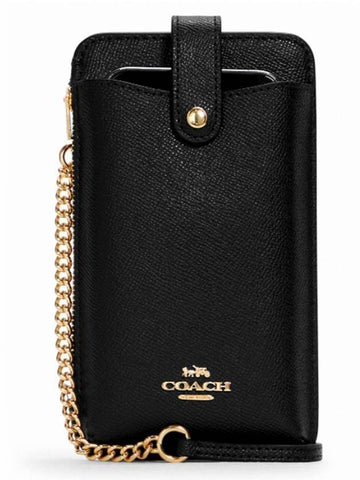 North South Phone Cross Bag Black - COACH - BALAAN 1