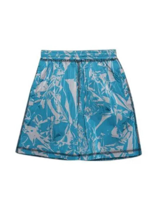 Crinkle Windcheater Shorts SSAR30601 Blue Crinkle Windcheater Shorts - ARIES - BALAAN 1