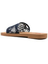 Woody Logo Lace Slippers Navy - CHLOE - BALAAN 4