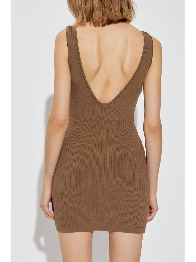 Jacquemus Dress With Logo, Women's, Brown - JACQUEMUS - BALAAN 4