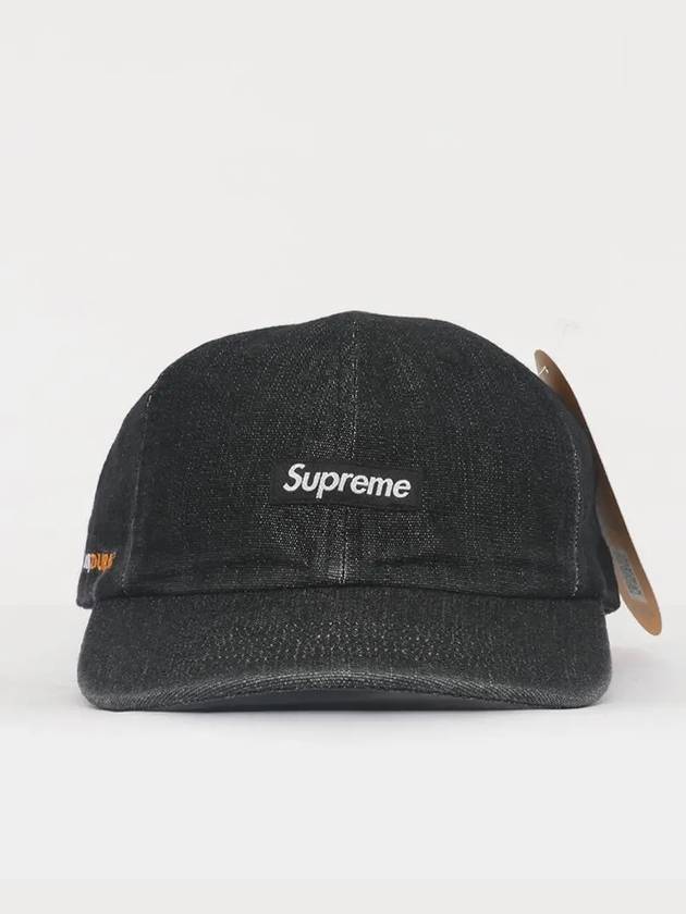 Cordura Denim Small Box 6 Panel Men s Cap SS24H33 BLACK - SUPREME - BALAAN 2