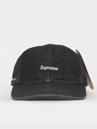 Cordura Denim Small Box 6 Panel Men s Cap SS24H33 BLACK - SUPREME - BALAAN 1