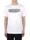 Rowley Logo Cotton Short Sleeve T-Shirt White - BARBOUR - BALAAN 2