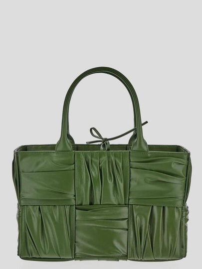 Arco Intrecciato Small Tote Bag Avocado - BOTTEGA VENETA - BALAAN 2