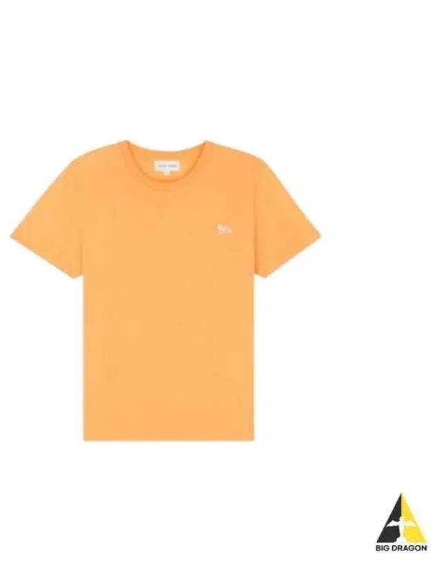 Baby Fox Patch Regular Short Sleeve T-Shirt Orange - MAISON KITSUNE - BALAAN 2