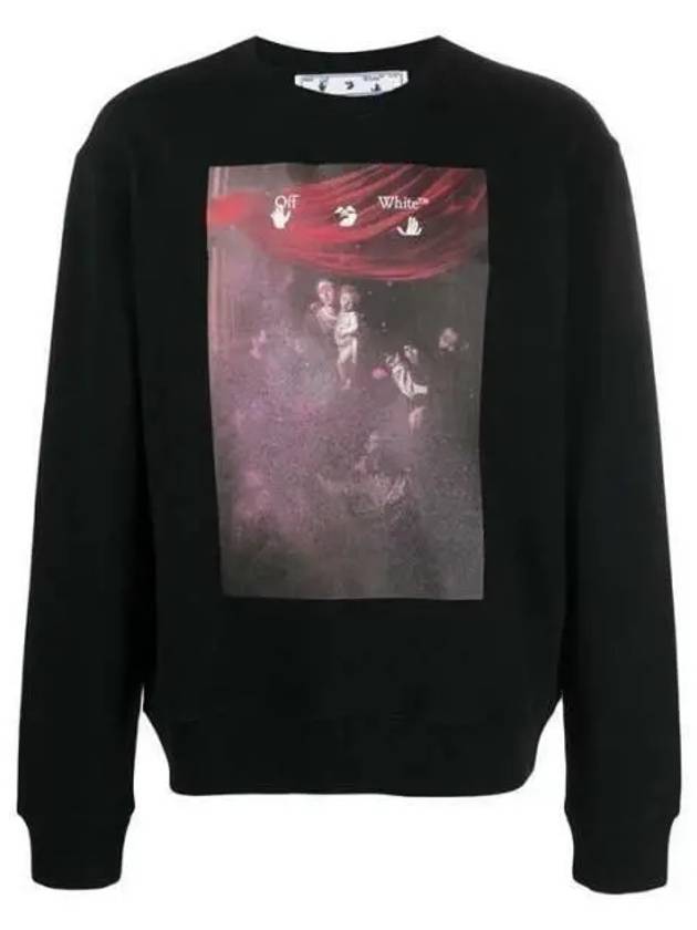 Men's Caravaggio Arrow Printing Sweatshirt Black - OFF WHITE - BALAAN 2