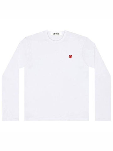 Long Sleeve T Shirt P1T308AZT3080512 White - COMME DES GARCONS - BALAAN 1