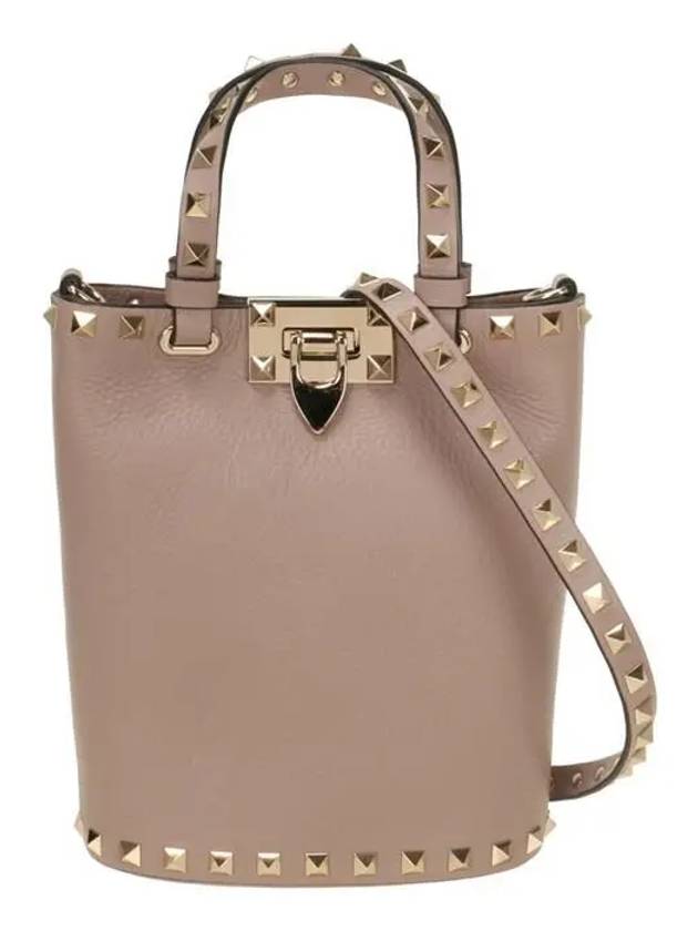 Rockstud Tote Bag Pink - VALENTINO - BALAAN 2