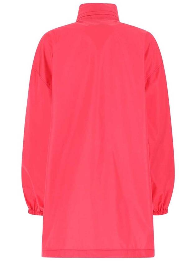 logo oversized taffeta raincoat pink - BALENCIAGA - BALAAN 3