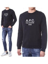 Rufus Embroidery Logo Sweatshirt Black - A.P.C. - BALAAN 2