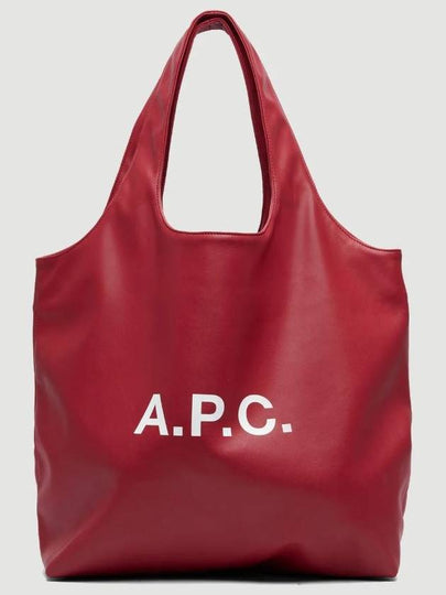 Ninon Logo Print Tote Bag Red - A.P.C. - BALAAN 2