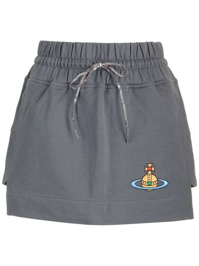 Logo A-Line Skirt Grey - VIVIENNE WESTWOOD - BALAAN 2