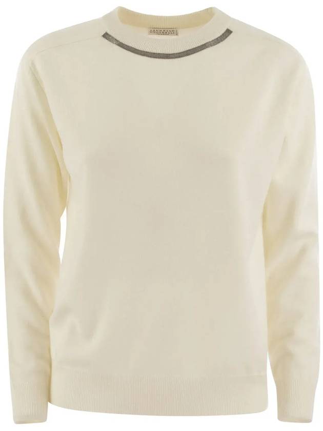 Cewneck knit sweater M12167900P_C2723 - BRUNELLO CUCINELLI - BALAAN 1