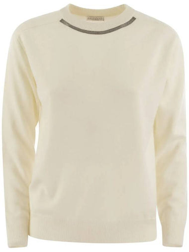 Cewneck knit sweater M12167900P_C2723 - BRUNELLO CUCINELLI - BALAAN 1