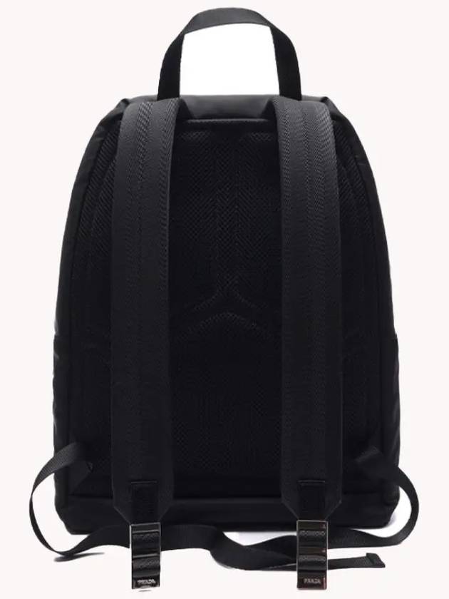 Triangle Logo Nylon Backpack Black - PRADA - BALAAN 3