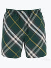 Check Twill Swim Shorts Green - BURBERRY - BALAAN 2