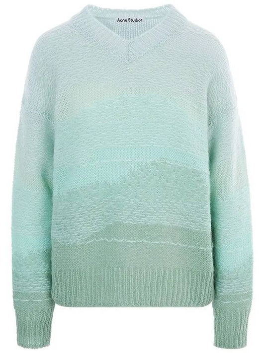 V-neck Knit Top Mint - ACNE STUDIOS - BALAAN 2