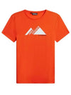 Golf Valeria Graphic Short Sleeve T-Shirt Tangerine Tango - J.LINDEBERG - BALAAN 2