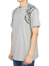 Men's Harness Skull Short Sleeve T-Shirt Grey - ALEXANDER MCQUEEN - BALAAN 3