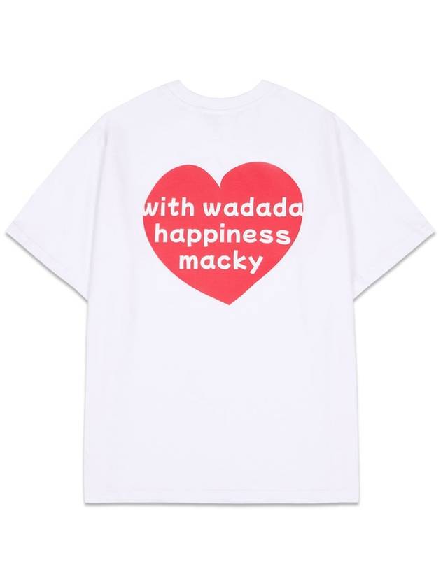 Wadada Bear Wadada Bear Happy Short Sleeve T-Shirt White MC24WDT3 - MACKY - BALAAN 2