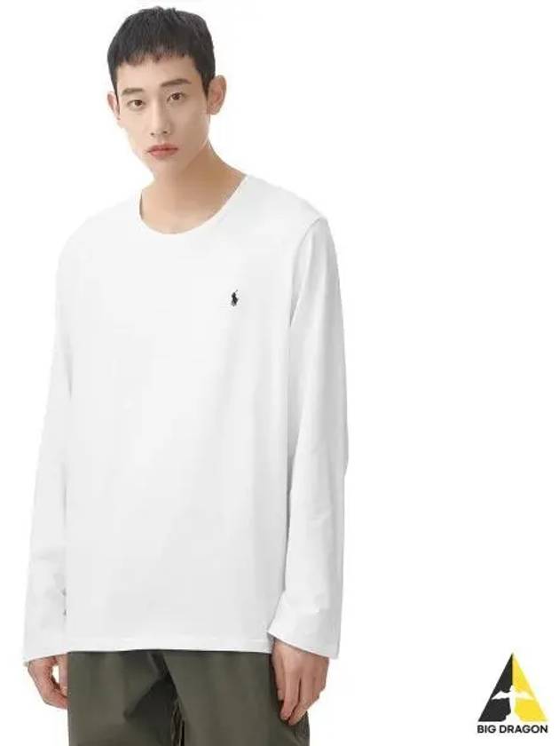 Liquid Cotton Long Sleeve Crew Neck Slip T Shirt White - POLO RALPH LAUREN - BALAAN 1