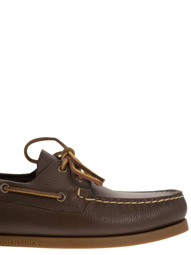 PORTLAND - Moccasin with grained leather - SEBAGO - BALAAN 6