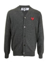 Red Heart Cardigan Dark Grey P1 AZ N008 3 - COMME DES GARCONS - BALAAN 2