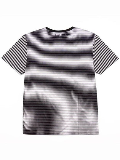 Round neck striped short sleeve t-shirt STEE121 - IKALOOOK - BALAAN 2