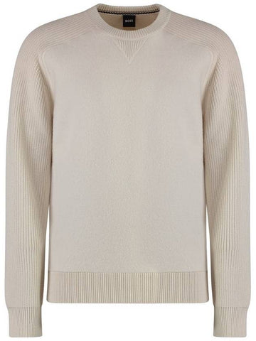 Boss Cotton Blend Crew-Neck Sweater - HUGO BOSS - BALAAN 1