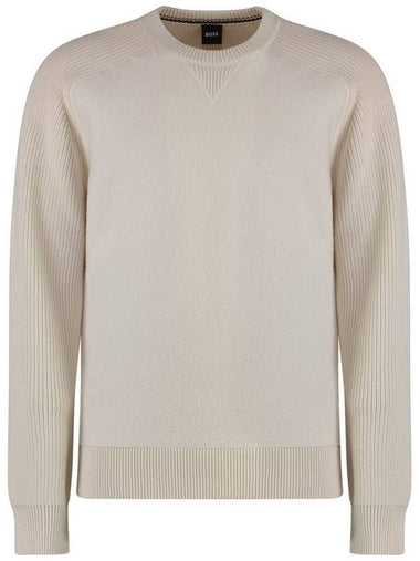 Boss Cotton Blend Crew-Neck Sweater - HUGO BOSS - BALAAN 1