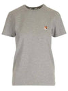 Fox Head Patch Regular Short Sleeve T-Shirt Grey - MAISON KITSUNE - BALAAN 2