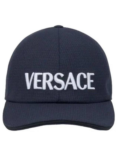 Logo Print Ball Cap Black - VERSACE - BALAAN 1